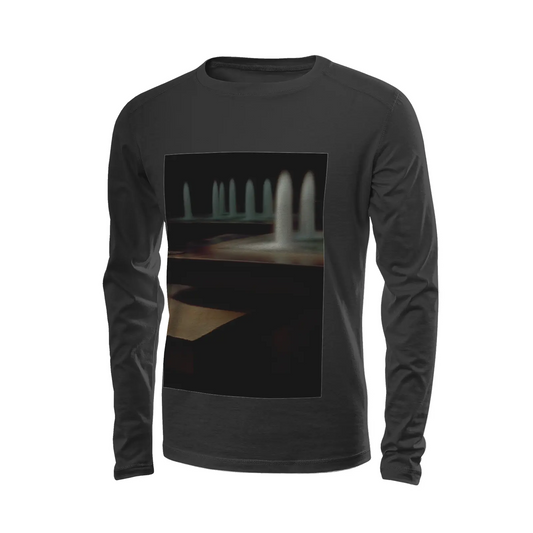 Black long sleeve t-shirt - The architecture of USC (47) Printy6