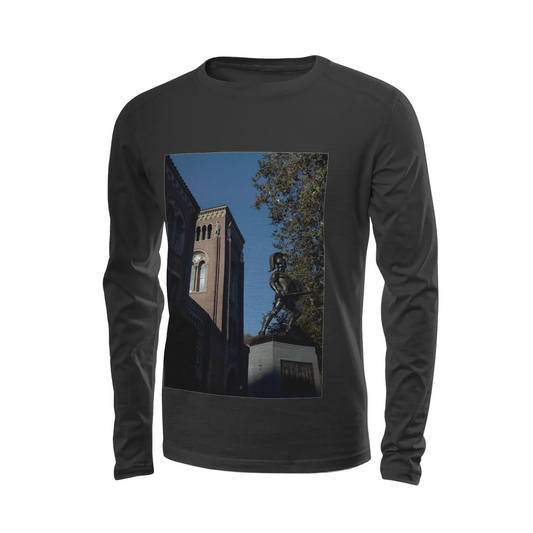 Black long sleeve t-shirt - The architecture of USC (49) Printy6