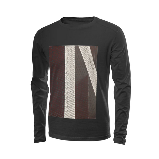Black long sleeve t-shirt - The architecture of USC (52) Printy6