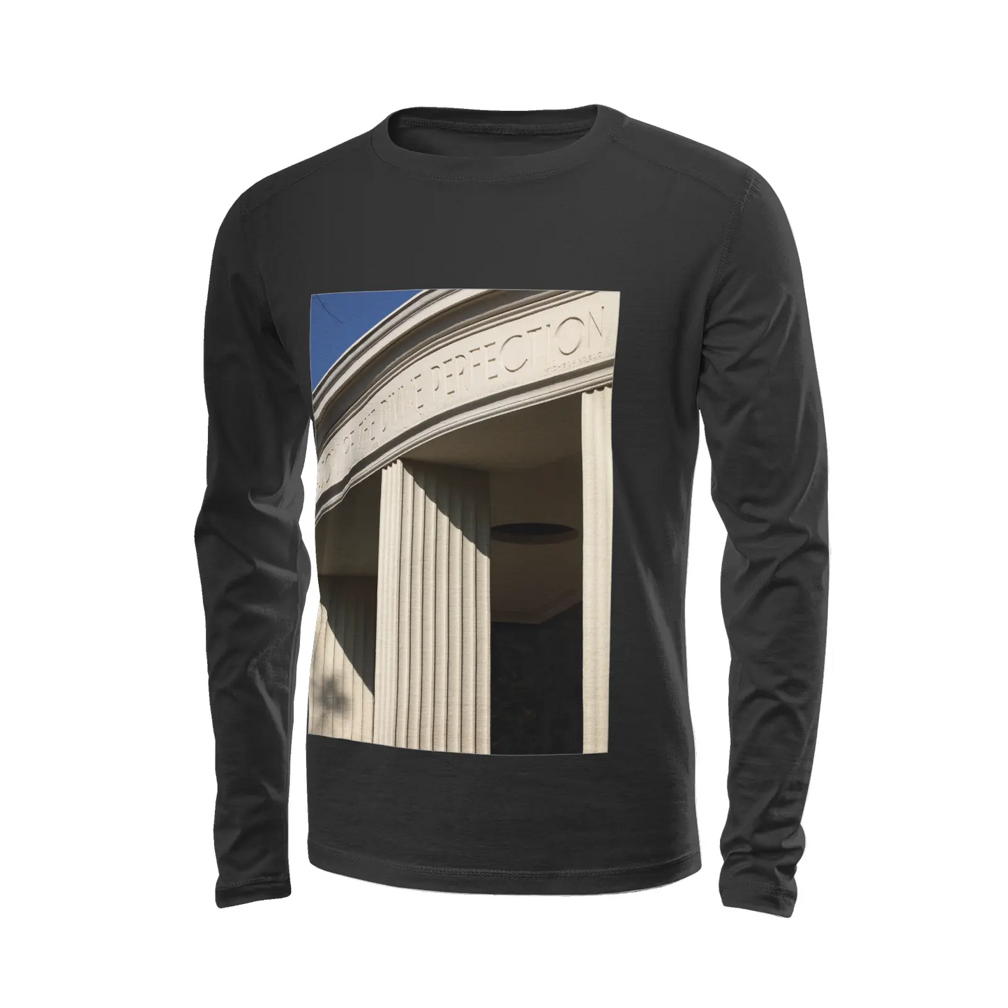 Black long sleeve t-shirt - The architecture of USC (55) Printy6