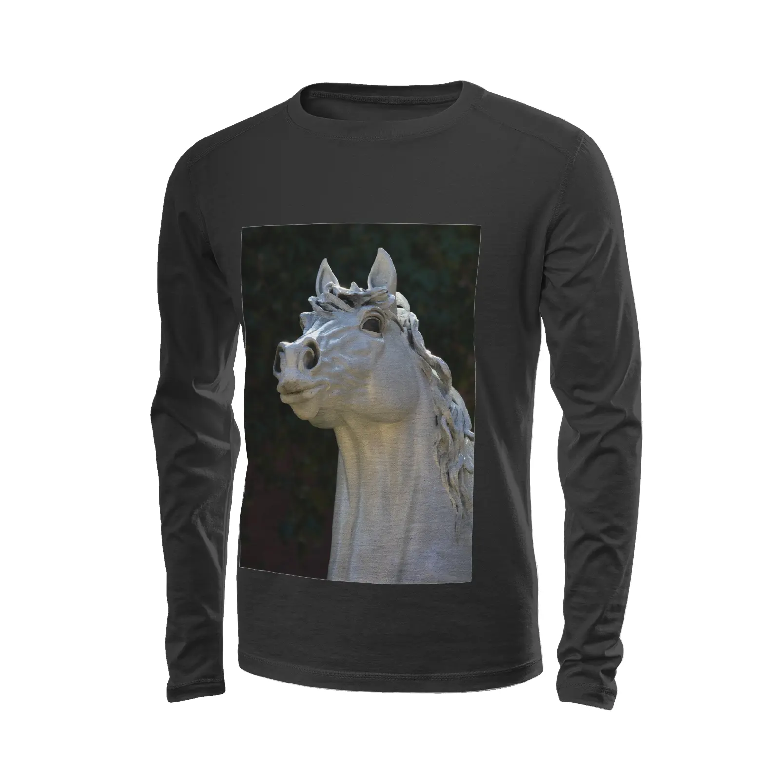 Black long sleeve t-shirt - The architecture of USC (56) Printy6