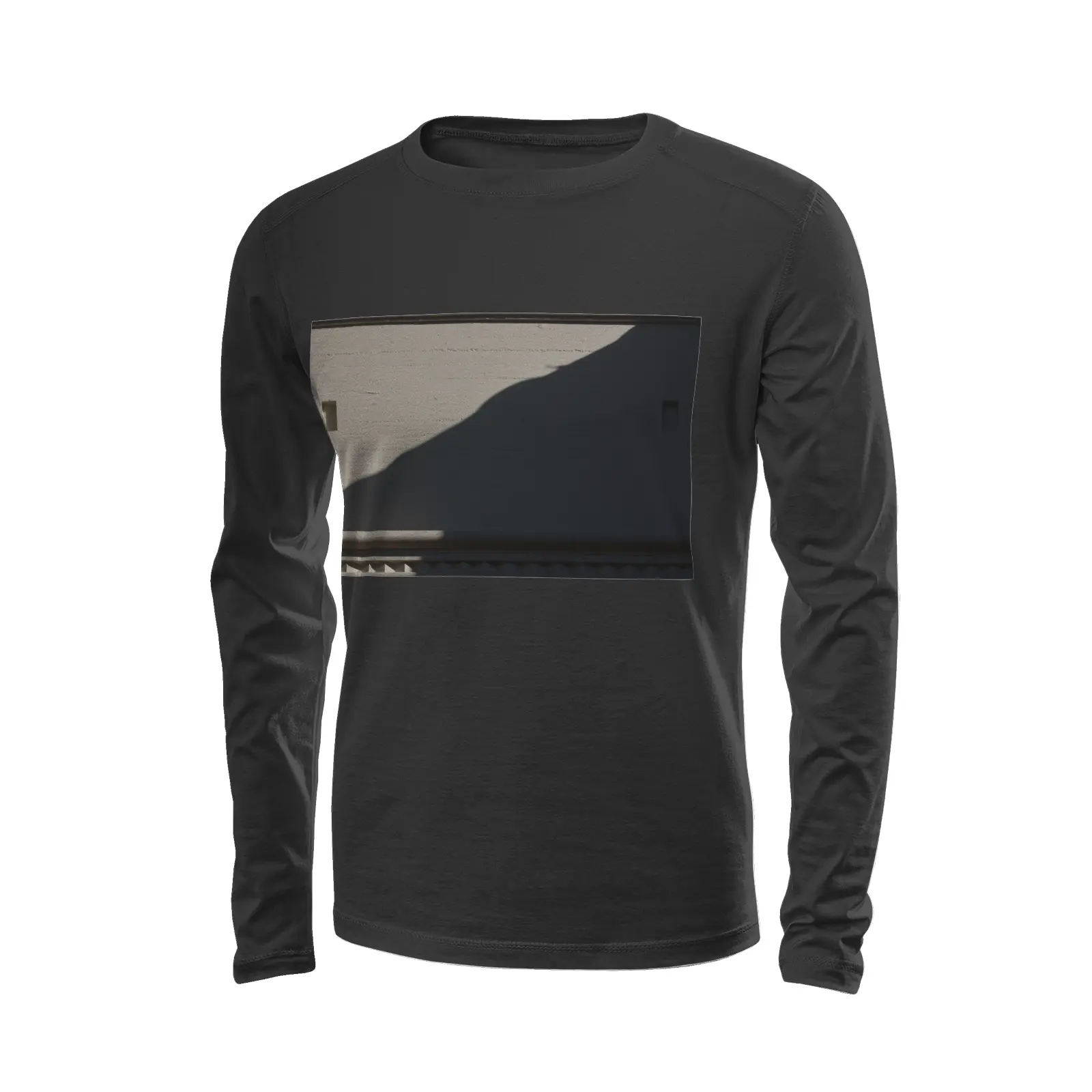 Black long sleeve t-shirt - The architecture of USC (59) Printy6