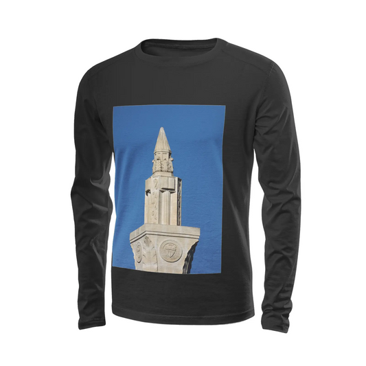 Black long sleeve t-shirt - The architecture of USC (60) Printy6