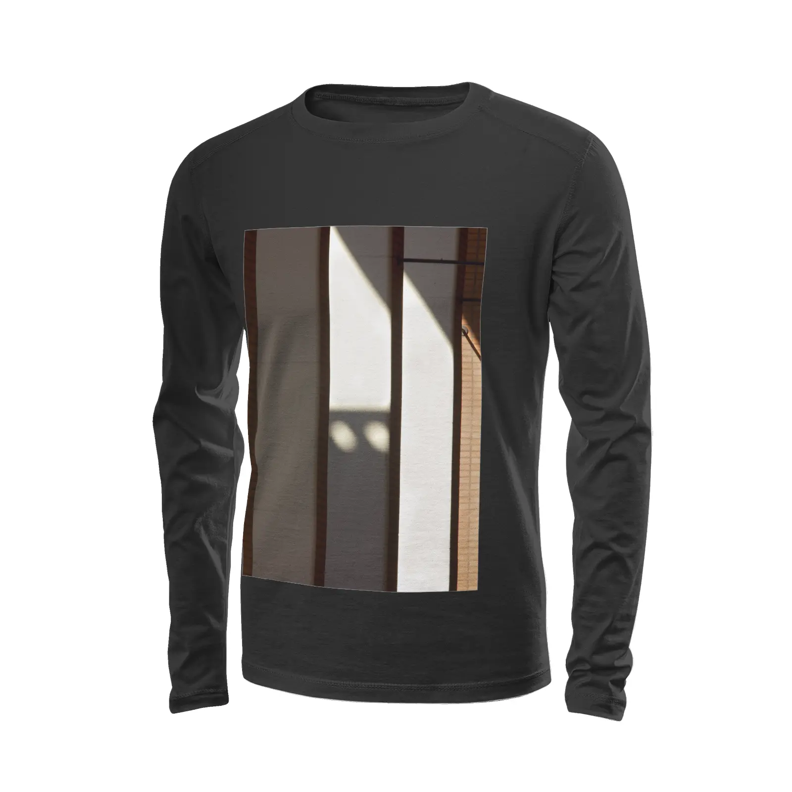 Black long sleeve t-shirt - The architecture of USC (63) Printy6