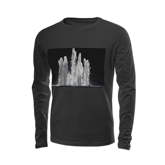 Black long sleeve t-shirt - The architecture of USC (64) Printy6