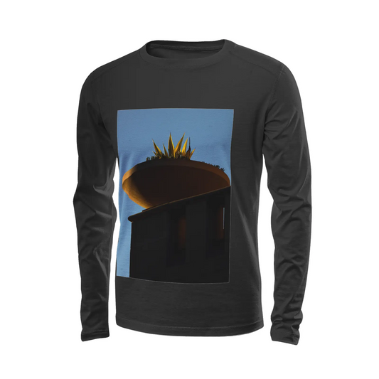 Black long sleeve t-shirt - The architecture of USC (67) Printy6