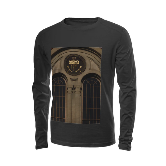 Black long sleeve t-shirt - The architecture of USC (68) Printy6