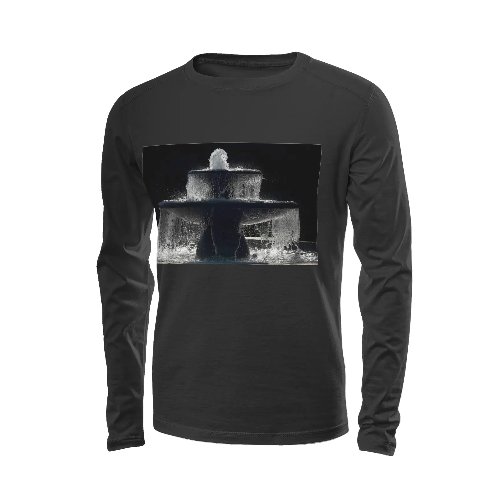 Black long sleeve t-shirt - The architecture of USC (70) Printy6