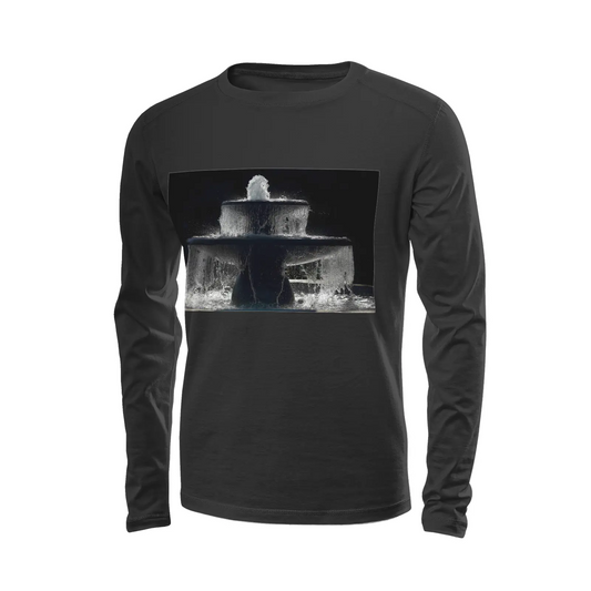 Black long sleeve t-shirt - The architecture of USC (70) Printy6