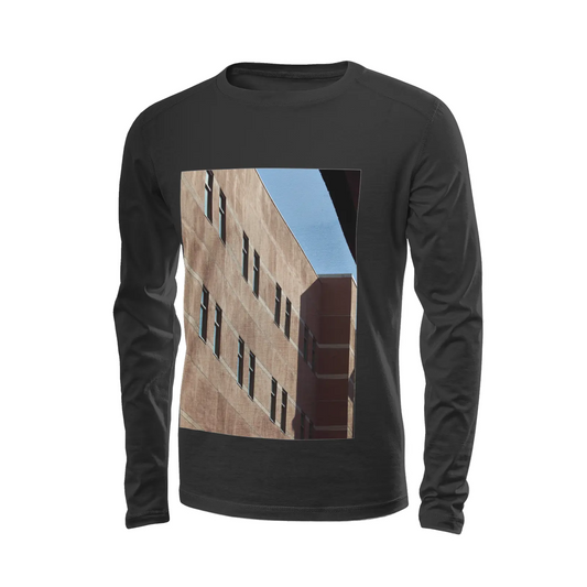 Black long sleeve t-shirt - The architecture of USC (72) Printy6