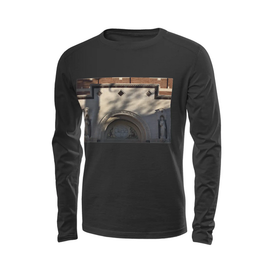 Black long sleeve t-shirt - The architecture of USC (73) Printy6