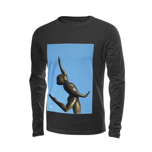 Black long sleeve t-shirt - The architecture of USC (75) Printy6