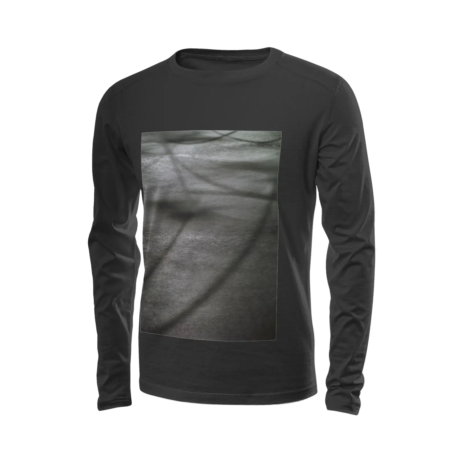Black long sleeve t-shirt - The architecture of USC (79) Printy6