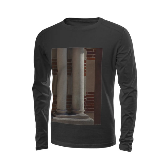 Black long sleeve t-shirt - The architecture of USC (7) Printy6