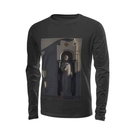 Black long sleeve t-shirt - The architecture of USC (84) Printy6