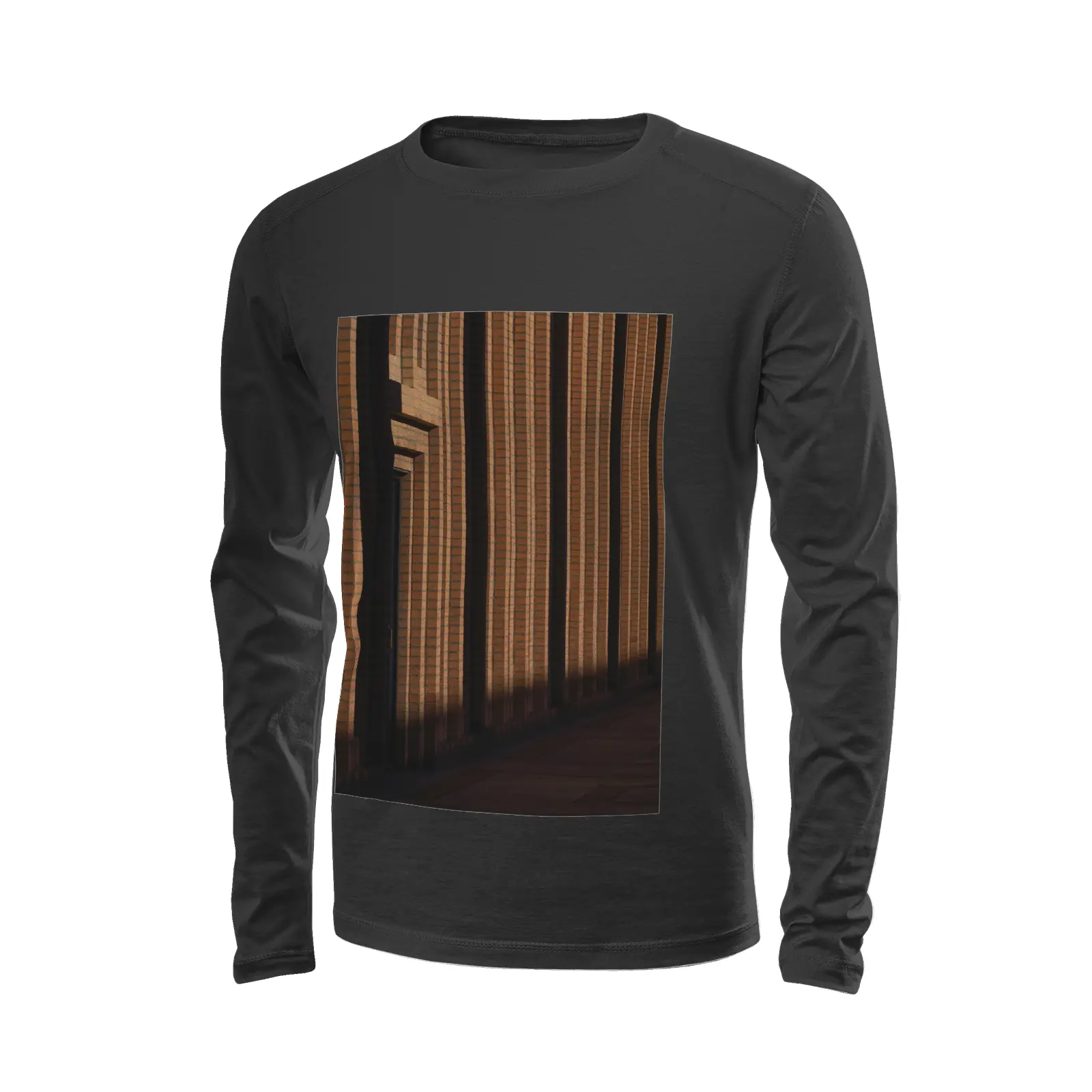 Black long sleeve t-shirt - The architecture of USC (85) Printy6