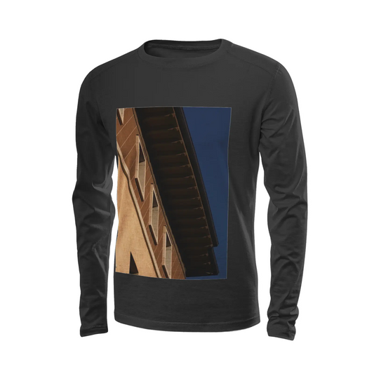 Black long sleeve t-shirt - The architecture of USC (87) Printy6