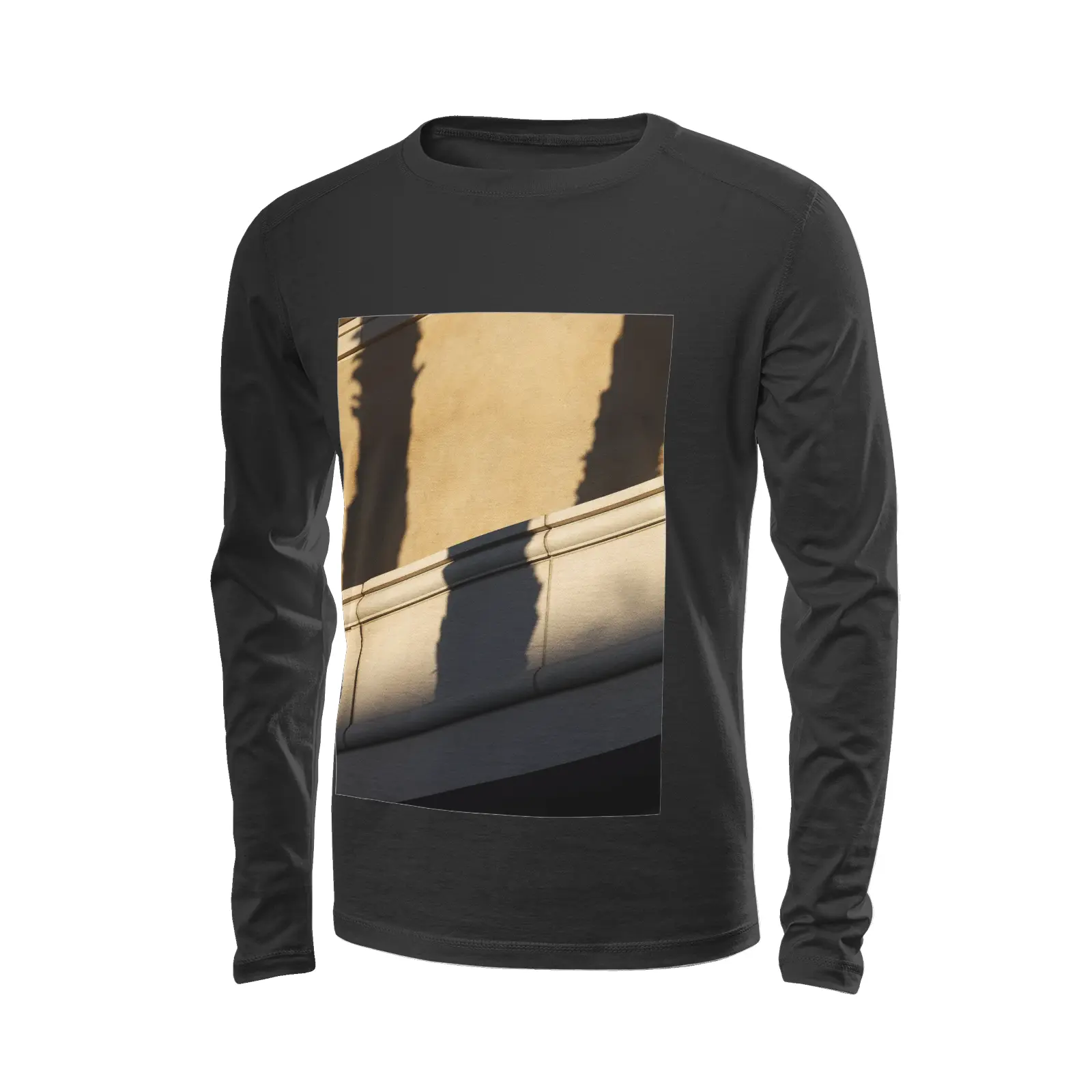 Black long sleeve t-shirt - The architecture of USC (88) Printy6