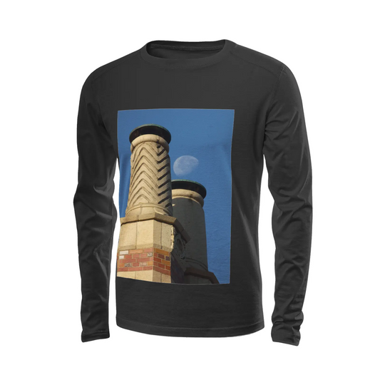 Black long sleeve t-shirt - The architecture of USC (91) Printy6