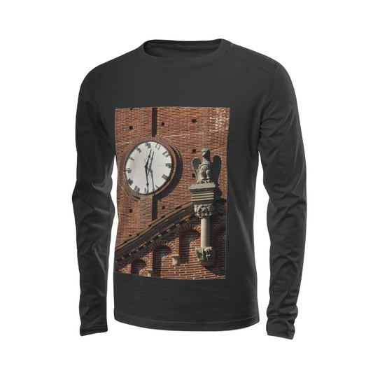 Black long sleeve t-shirt - The architecture of USC (94) Printy6