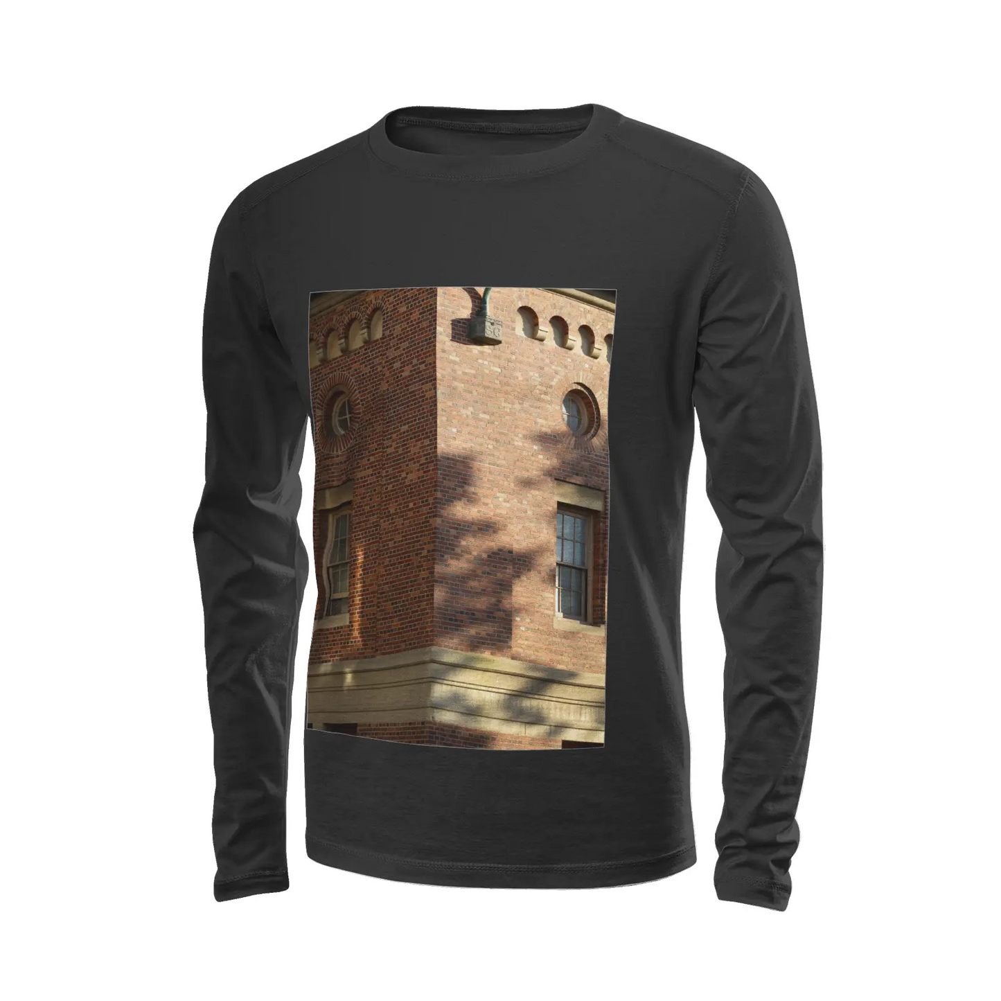 Black long sleeve t-shirt - The architecture of USC (95) Printy6