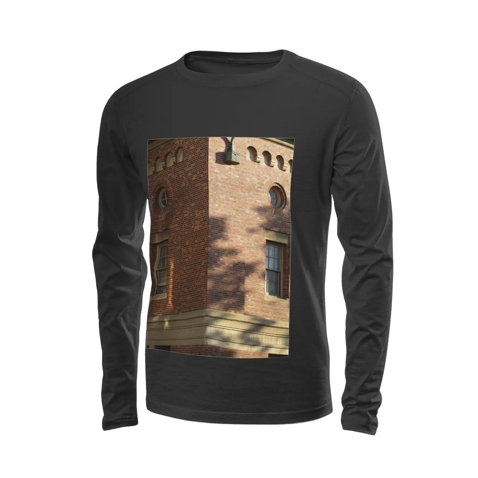 Black long sleeve t-shirt - The architecture of USC (95) Printy6