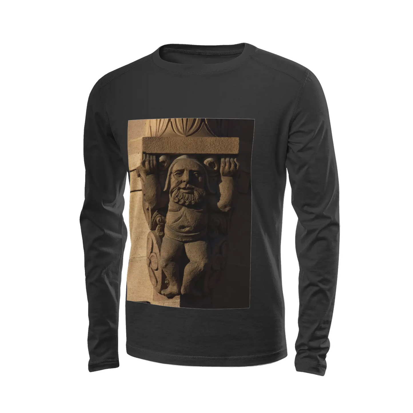 Black long sleeve t-shirt - The architecture of USC (96) Printy6
