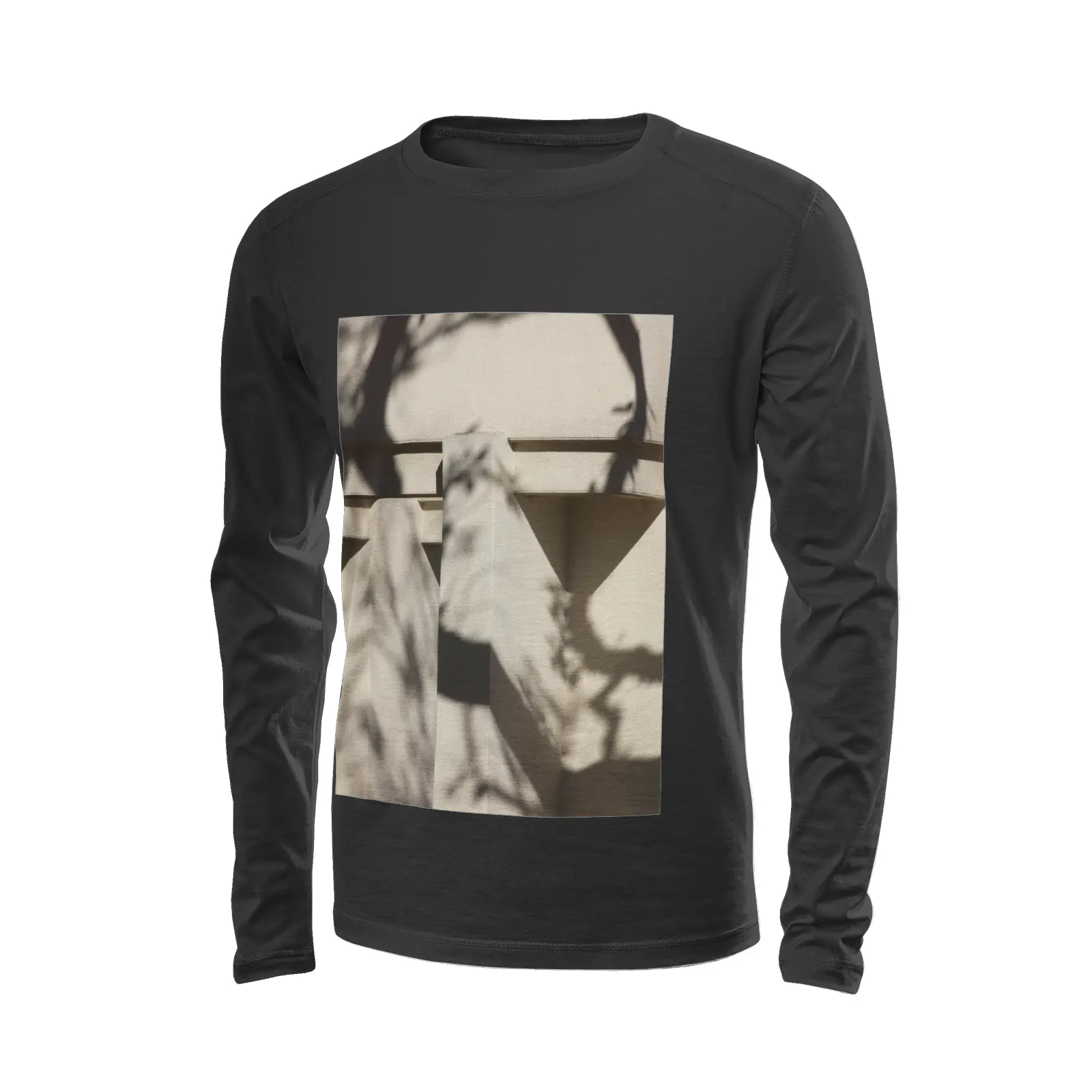 Black long sleeve t-shirt - The architecture of USC (98) Printy6
