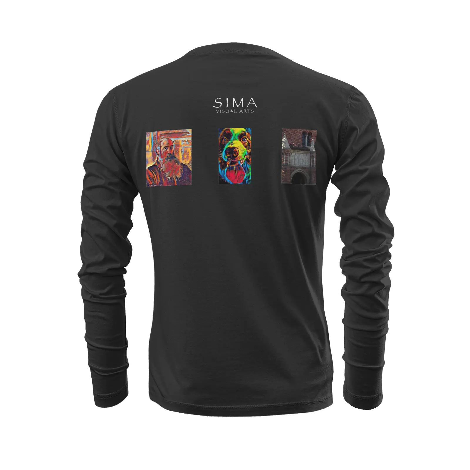 Black long sleeve t-shirt - The prophecy - Camille Pissarro Printy6