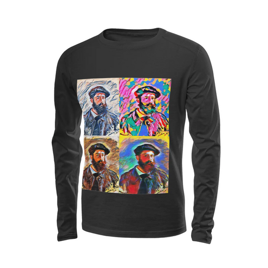Black long sleeve t-shirt - The prophecy - Claude Monet Printy6