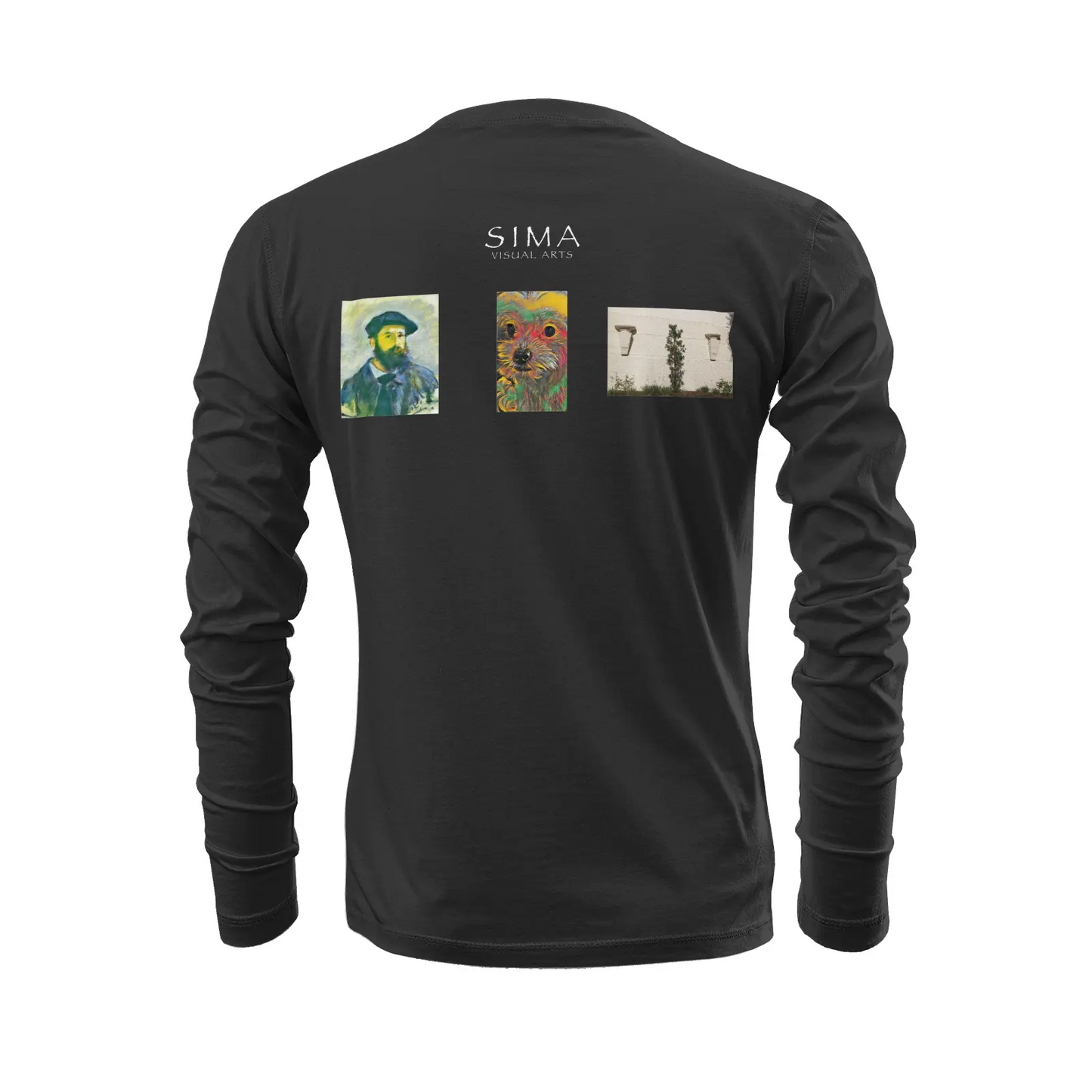 Black long sleeve t-shirt - The prophecy - Claude Monet Printy6