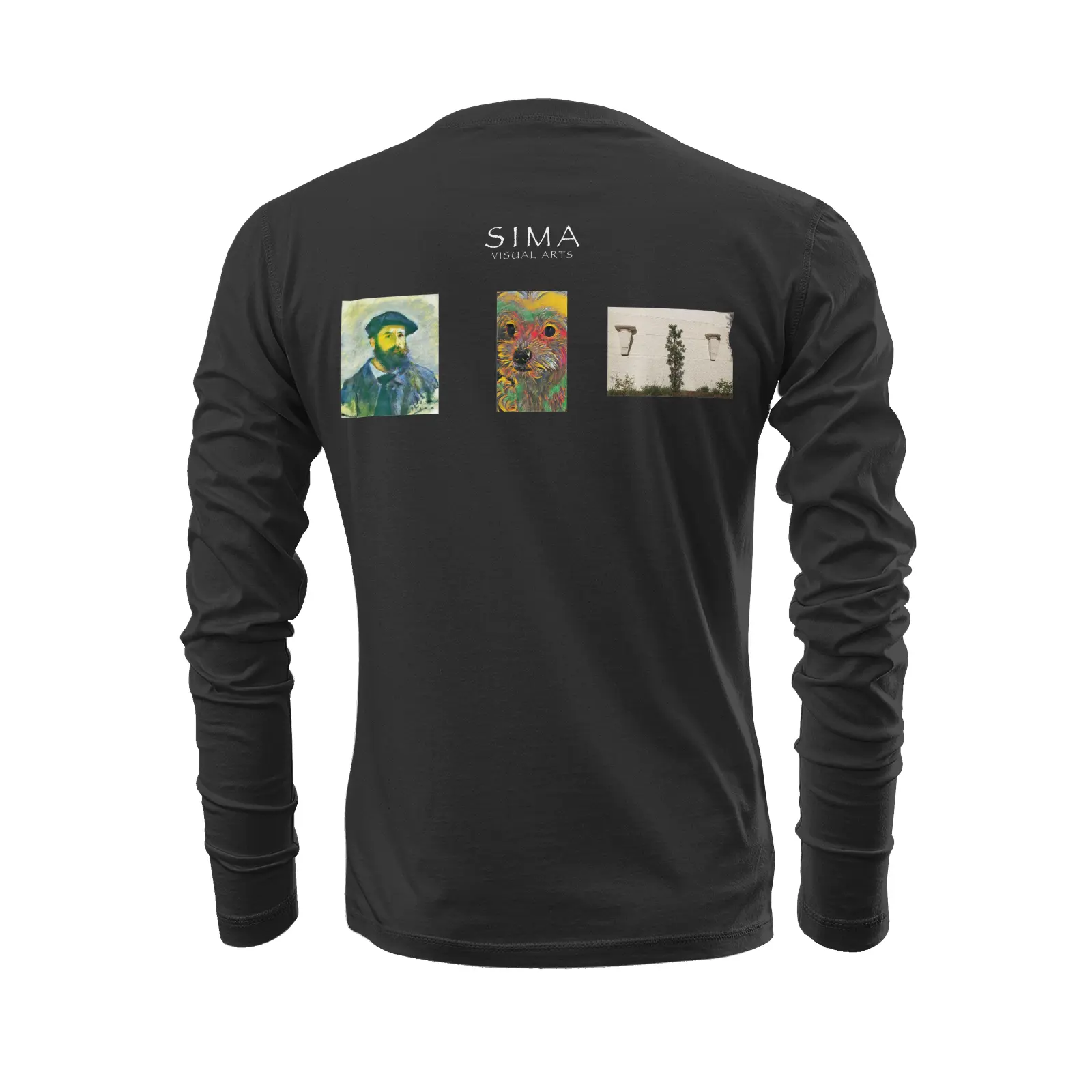 Black long sleeve t-shirt - The prophecy - Claude Monet Printy6