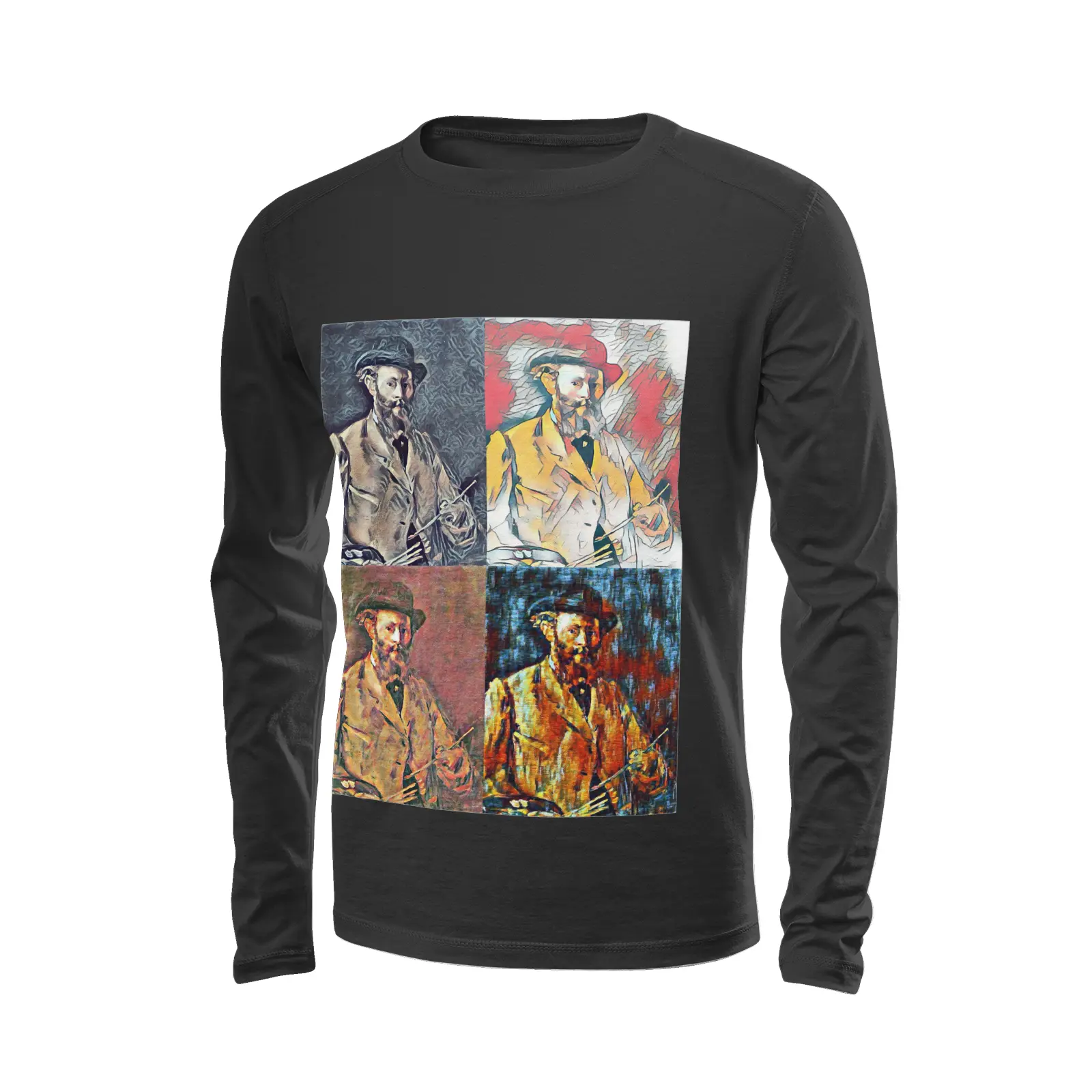 Black long sleeve t-shirt - The prophecy - Edouard Manet Printy6