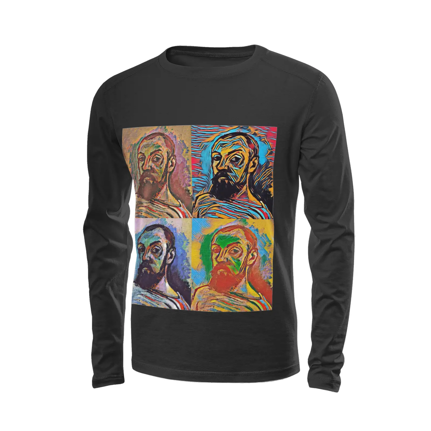 Black long sleeve t-shirt - The prophecy - Henri Matisse Printy6