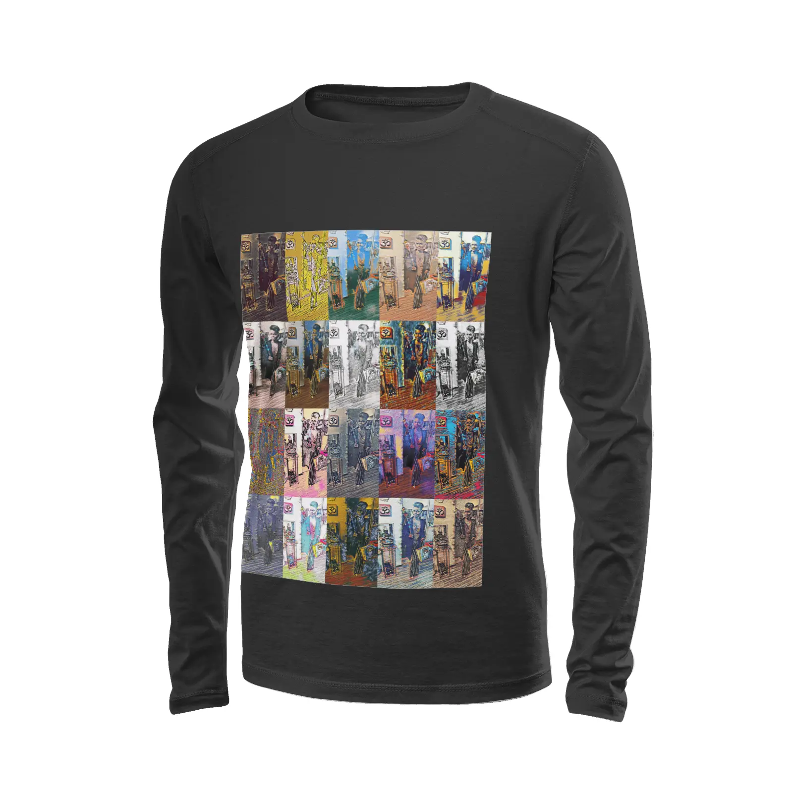 Black long sleeve t-shirt - The prophecy - Hollywood Star Genesis Printy6