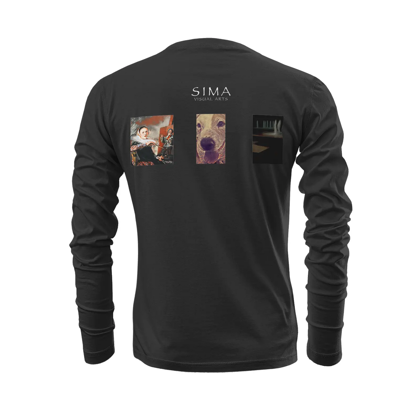 Black long sleeve t-shirt - The prophecy - Judith Leyster Printy6