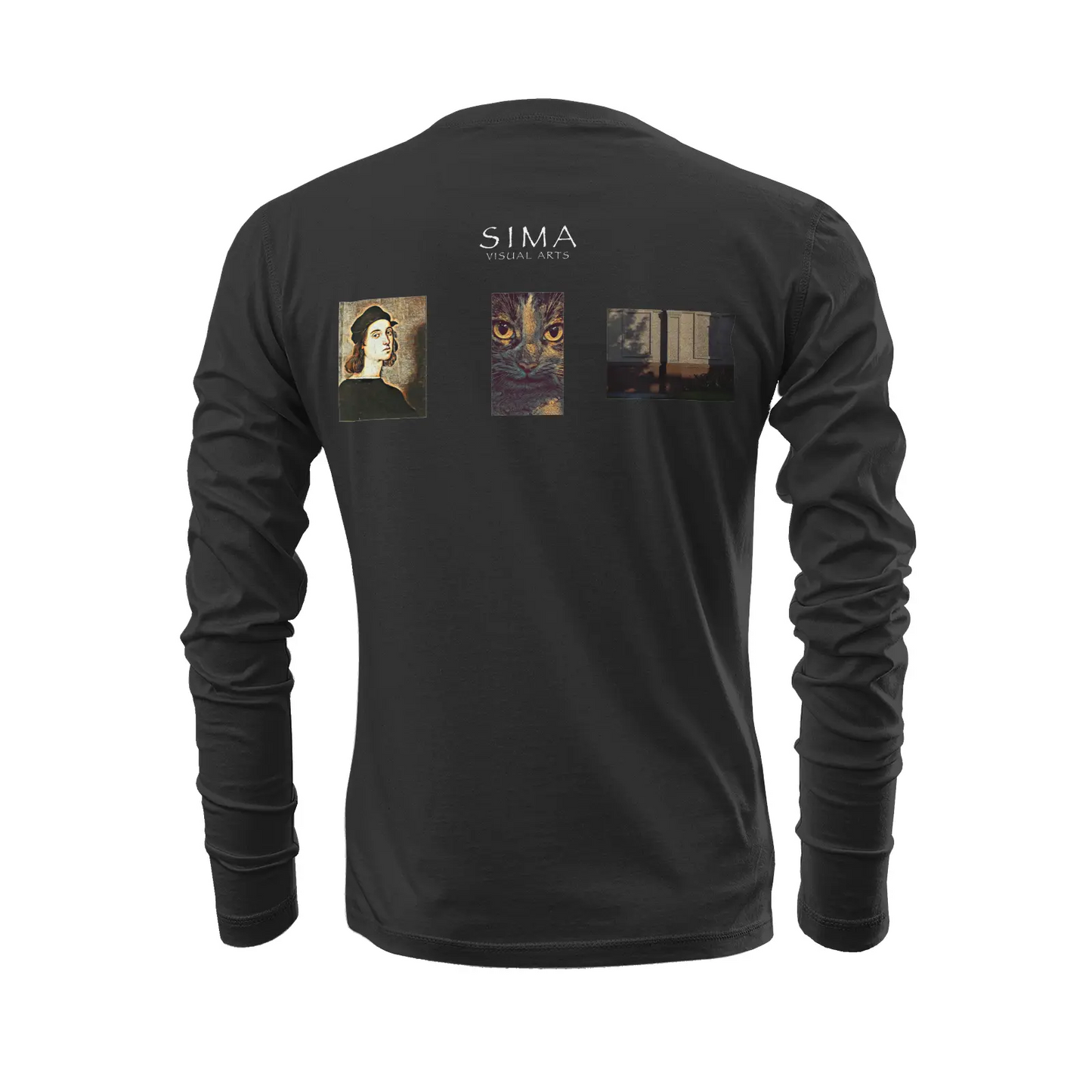 Black long sleeve t-shirt - The prophecy - Raphael Da Urbino Printy6