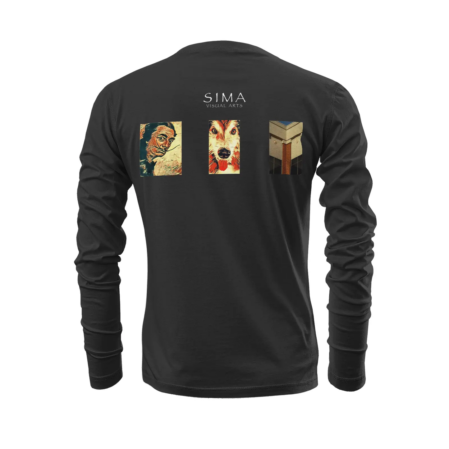 Black long sleeve t-shirt - The prophecy - USC Printy6