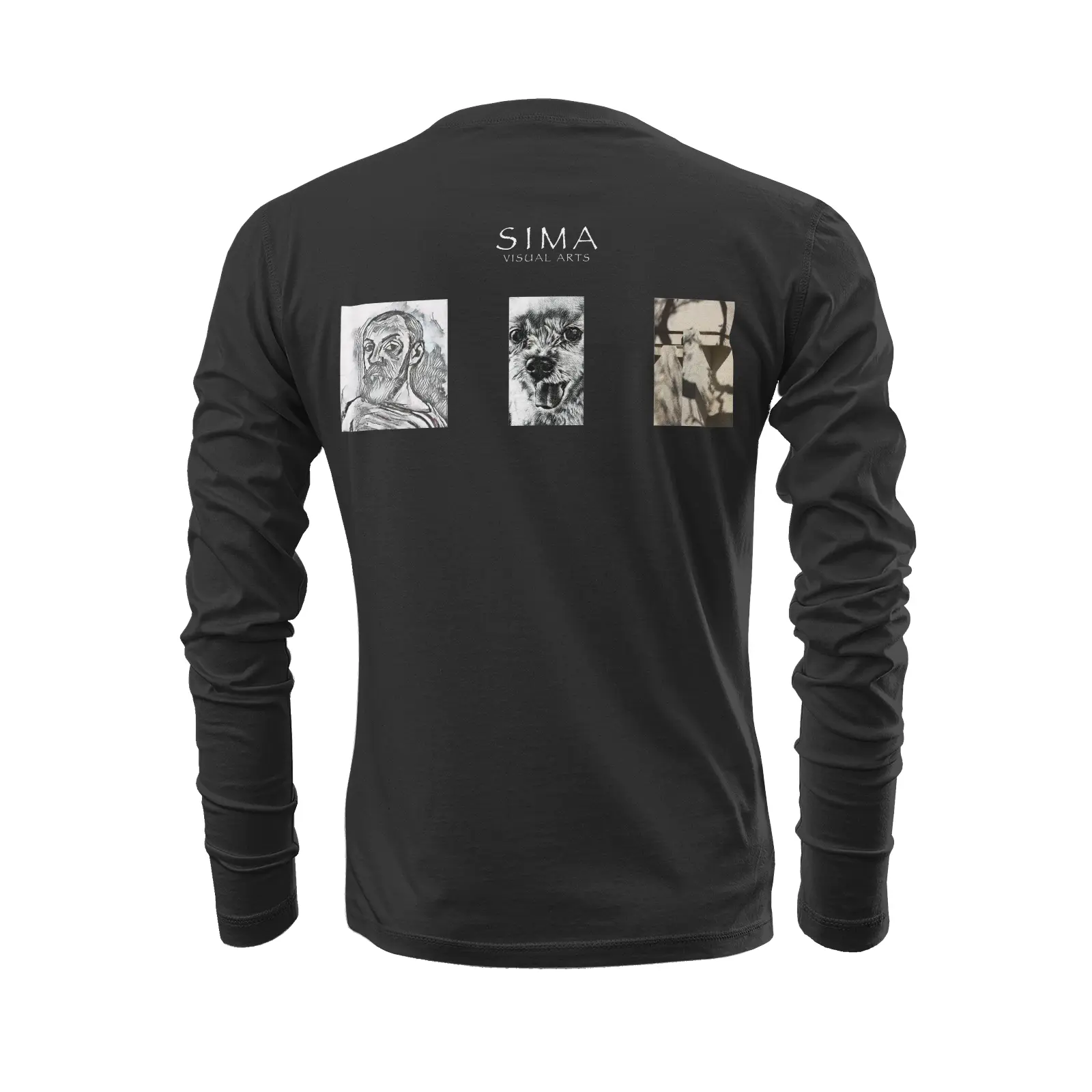 Black long sleeve t-shirt - The prophecy - USC Printy6