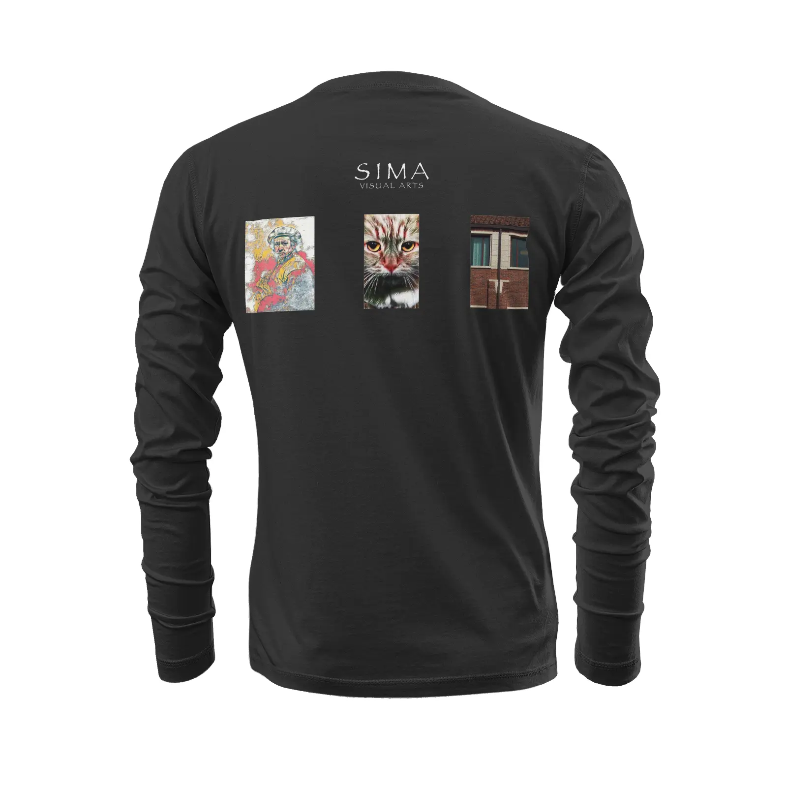 Black long sleeve t-shirt - The prophecy - USC Printy6