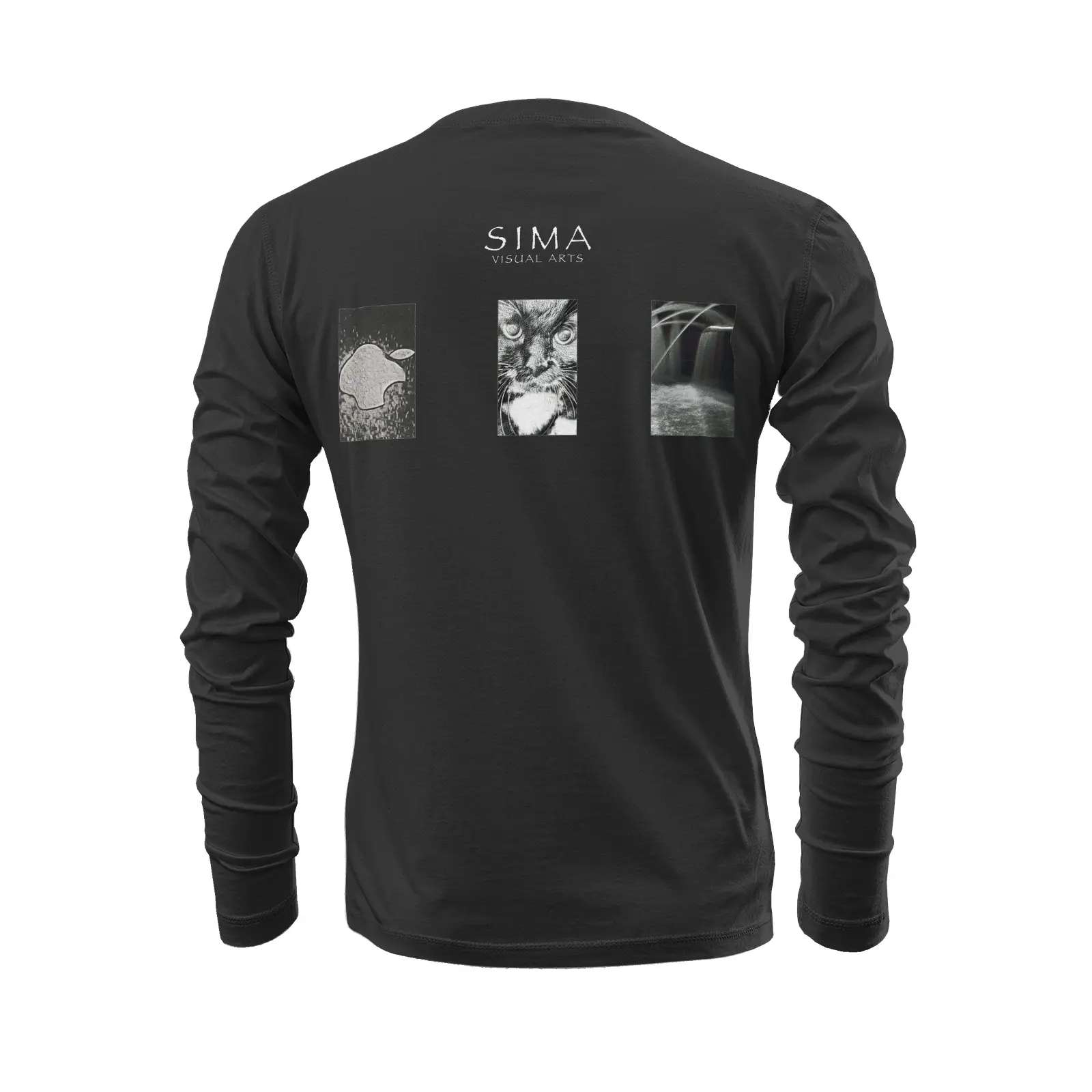Black long sleeve t-shirt - The prophecy - USC Printy6