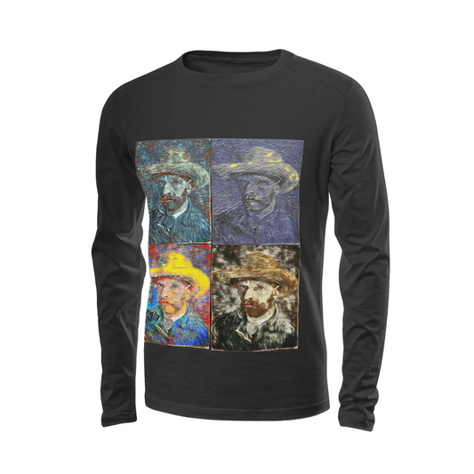 Black long sleeve t-shirt - The prophecy - Vincent Van Gogh Printy6