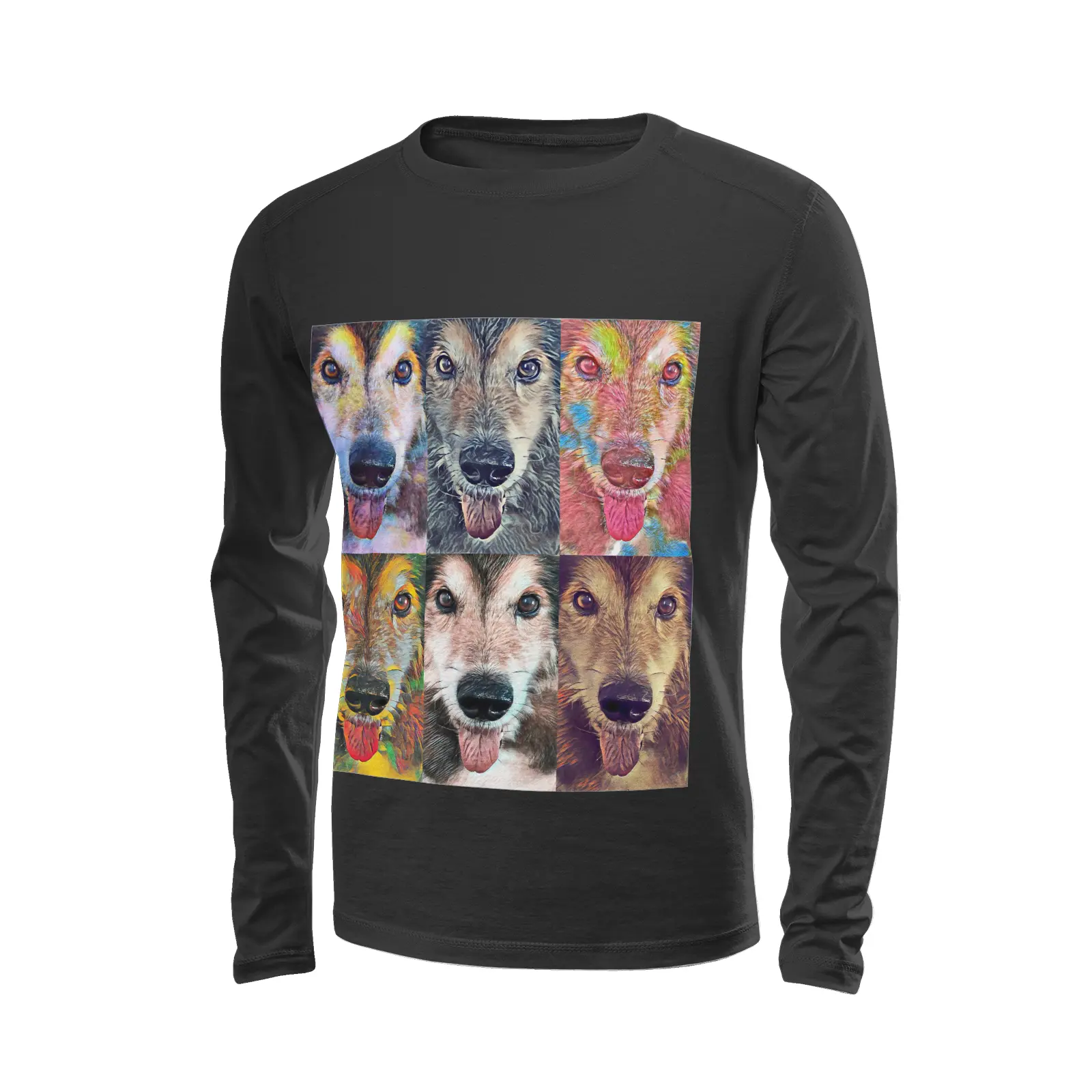 Black long sleeve t-shirt - The prophecy Printy6