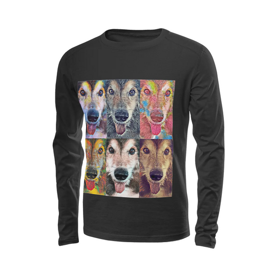 Black long sleeve t-shirt - The prophecy Printy6
