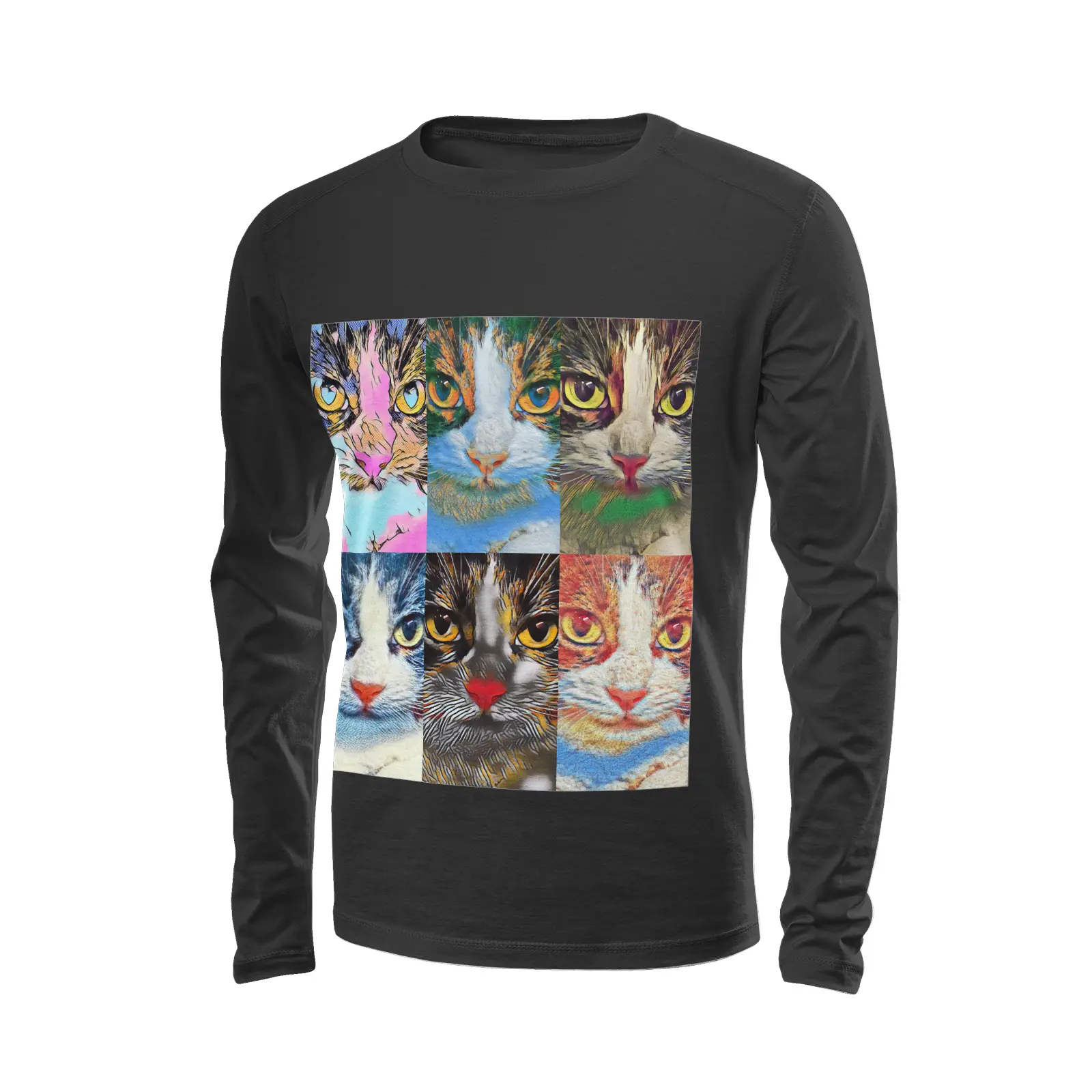 Black long sleeve t-shirt - The prophecy Printy6