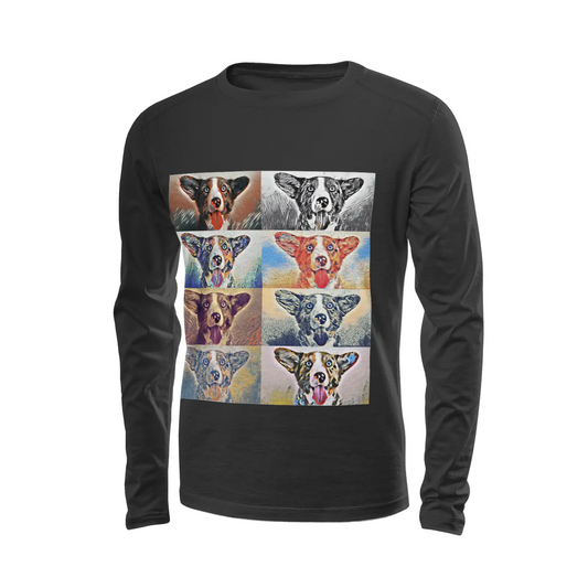 Black long sleeve t-shirt - The prophecy Printy6