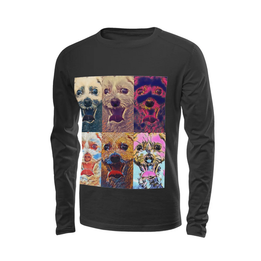 Black long sleeve t-shirt - The prophecy Printy6