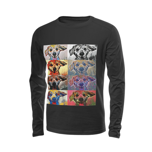 Black long sleeve t-shirt - The prophecy Printy6