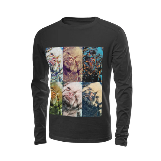 Black long sleeve t-shirt - The prophecy Printy6