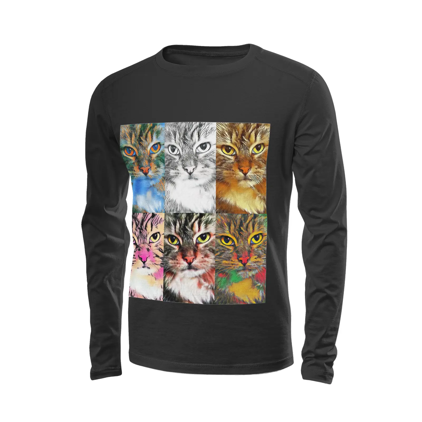 Black long sleeve t-shirt - The prophecy Printy6